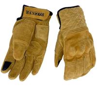 Rokker Tucson Rough Guanti da moto, beige, taglia L per maschi