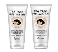 ROKKISS Tea Tree Peeling Gel 120ml x 2 Esfoliante Delicato per Acne-Pron...