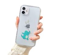Rokmym Coque Compatible avec iPhone 13,Coque Transparent Silicone TPU Case Motif Mignon Créatif pour Femmes Filles Mode Doux Flexible Durable Coque pour iPhone 13
