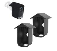 ROKOLOOM 2 Pezzi Custodia Protettiva in Silicone Compatibilità Security Camera eufyCam S300(eufyCam 3C), Impermeabile e Anti-UV, Adatto per Interni ed Esterni, Nero