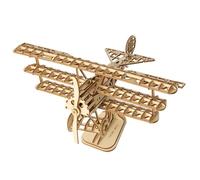 ROKR- Flugzeug Puzzle 3D, Colore Legno, TG301