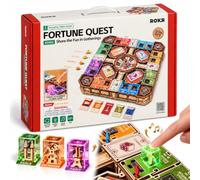 ROKR Fortune Quest Gioco Strategico Da Costruire Per Adulti | Assemblaggio Di 10 Ore, Senza Colla, Modello Da 907 Pezzi, Gioco Strategico, 92 Carte, Monumenti Sollevabili, Luci E Suoni
