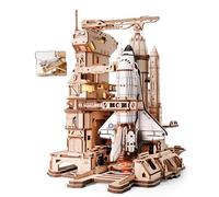 ROKR Puzzle 3D Legno lo Space Shuttle, Modellismo da Costruire Adulti Razzo Regali di compleanno per Bambini e Adulti, Space Shuttle, LKA02