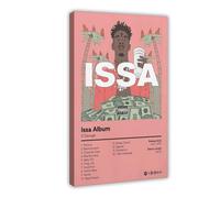 ROKSSY 21 Savage - Issa Album, stampa artistica da parete su tela, stile hip hop, decorazione artistica da parete per soggiorno e camera da letto, 40 x 60 cm