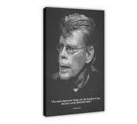 ROKSSY Poster su tela con citazioni di Stephen King (3), decorazione artistica da parete per soggiorno e camera da letto, 50 x 75 cm