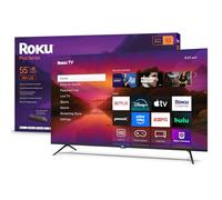 Roku Smart TV 2025 - Serie Plus da 55 pollici, mini TV LED - RokuTV con telecomando vocale migliorato - TV QLED 4K a schermo piatto con Dolby Vision e Wi-Fi per lo streaming di notizie locali in