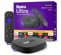 Roku Ultra 2024 - Ultimate Streaming Player - Dispositivo di streaming 4K per TV con HDR10+, Dolby Vision e Atmos - Bluetooth e Wi-Fi 6 - Telecomando vocale ricaricabile Pro con pulsanti