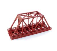 Rokuhan calibro Z R088 ponte in ferro a capriata a linea singola corto rosso