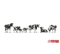 Rokuhan calibro Z S207 mucche scala 1/220 piccole figure animali 6 pezzi