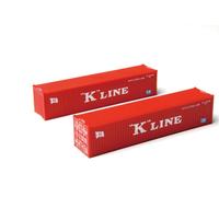 Rokuhan Z Gauge A101-1 Kawasaki Kisen Kaisha 40ft Marine Container 2 pezzi
