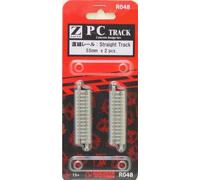 Rokuhan Z Gauge R048 PC binario ferroviario linea retta 55 mm design in calce...