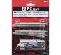 Rokuhan Z Gauge R056 PC Track Point Rail 110 mm Cutrail destro