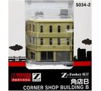 Rokuhan Z Gauge S034-2 Corner Shop Building B edificio a 3 piani scala 1/220