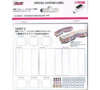 Rokuhan Z Gauge SA007-2 Z Shorty Passenger Car Blue Type Special Custom Label