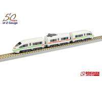 Rokuhan Z Gauge Z Shorty ST014-2 DB ICE3 BR406 GREEN STRIPES modellino ferrov...