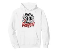 Rokurokubi Giapponese Yokai Moonlit Horror Scena Felpa con Cappuccio