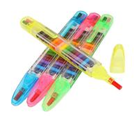 ROKZELT 4 Pezzi Pastelli per Bambini impilabili, Pastelli a cera 20 colori, ideali come cancelleria creativa o gadget compleanno bambini