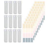 ROKZELT Saliera E Pepiera, 12 Pezzi Set Sale E Pepe Con Coperchio, Mini Saliera In Plastica, Barattoli Spezie Portaspezie Per Barbecue, Campeggio, Cucina