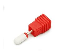 Rolabling - Punta per Trapano Elettrico a Testa Tonda, in Ceramica, Accessorio per Manicure Red Fine