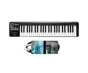 Roland A49 A-49 BK USB Tastiera per controller MIDI Nero + keepdrum cavo MIDI 2m