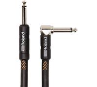 Roland Black Series - Cavo per strumenti, jack angolato/dritto da 1/4", 3,5 m