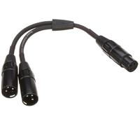 Cavo di interconnessione Splitter/Y Roland Black Series -da XLR femmina a due XLR maschio, 15 cm / 6” - RCC-YC-XF2XM