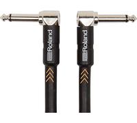 Roland Cavo Patch/Pedale Black Series””Connettori ad Angolo Retto da 1/4”, Lunghezza 1 M/ 3 Ft. - Ric-B3Aa, Nero