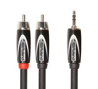 ROLAND Cavo Professionale Insert/Splitter Serie Black MiniJack TRS / Dual RCA...