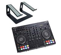 Roland D-J707M Controller Mobile DJ Mixer + keepdrum Supporto per computer portatile Nero