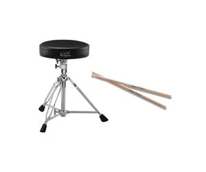 ROLAND DAP-2X Confezione Accessori V-Drums | Comodo Sgabello e Bacchette di Alta Qualità per i V-Drummer | Robusto | Altezza Regolabile | Perfetto per i Principianti e per le Drum Session Più Intense