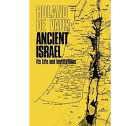 Roland de Vaux Ancient Israel (Tascabile)