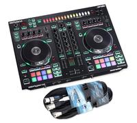 Roland DJ-505 - Controller DJ a 2 canali con cavi XLR Keepdrum