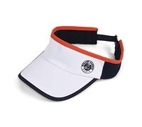 ROLAND GARROS Berretto, Logo, Visiera, da Donna, Sportivo, di qualità, Taglia Unica, Rcqw0120-bla-tu Unisex-Adulto, Bianco