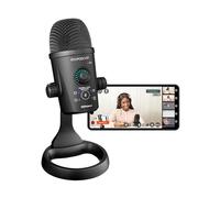 Roland GO:PODCAST Video Podcasting Studio per smartphone | Sistema di live streaming per podcaster, vlogger e altro | App video intuitiva | Microfono USB | Quattro modelli polari
