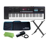 Roland JUNO-D6 61-Key ZEN-Core Synthesizer DP-10 X Stand Soft Case Set