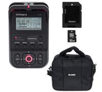 Roland R-07 black Bag Bundle