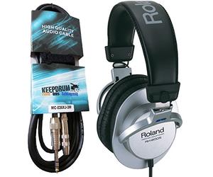 Roland RH-200S - Cuffie argento + prolunga keepdrum 3 m