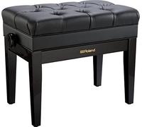 Roland RPB-500 - Panca per tastiera pianoforte, altezza regolabile 40-50 cm, con vano portaoggetti, in ebano lucido
