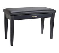 Roland RPB-D100BK - Panca per pianoforte con seduta in vinile e scomparto per musica, colore: Nero satinato