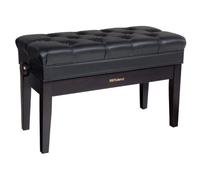 Sgabello Roland a due posti per pianoforte, con finitura palissandro, con scomparto per gli spartiti - RPB-D500RW