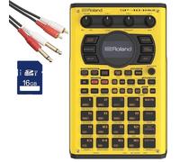 Roland SP-404MKII-Y Yellow Limited 200 Sampler 16 GB Set di cavi per schede S...