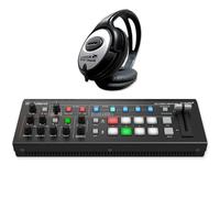 Roland V-1HD+ A/V Video Switcher HD Plus con cuffie Keepdrum