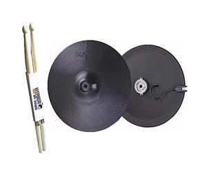 Roland VH-14D Hi-Hat Pad per batteria elettronica 14 pollici + bacchette keepdrum
