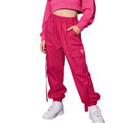 Rolanko Pantaloni Cargo per Bambini,Pantaloni da Jogging per Ragazzo e Ragazza Street Hip Hop Dance, Rosaperla, Taglia: 130, 6-7 Anni