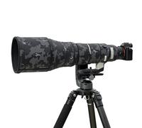 ROLANPRO Custodia protettiva impermeabile mimetica per Sigma 300-600 mm F4 DG OS Sport Rain Cover protettiva per obiettivo-#18 nero mimetico