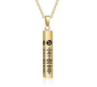 RolaOnly Collana Spotify Donna Uomo Personalizzato Scansione Codice Musica Collana Ciondolo Foto con Canzone Spotify Collana in Acciaio Inossidabile Jewerly Regali di Natale per Amici di Famiglia