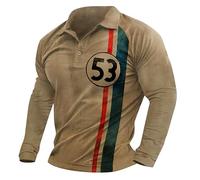 ROLAQDK Maglietta da Uomo Mode 2023 Abbigliamento Scandinavo Maglietta da Uomo a Maniche Lunghe con Cerniera T Shirt Uomo Divertenti Strane Maglia Refrigerante Uomo Tshirt Uomo Bianca