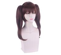 Role Play Wig For Anime The Seven Deadly Sins Cosplay Wigs Short Brown Double Ponytails