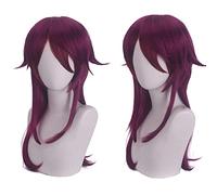 Role Play Wig For Game Genshin Impact Rosaria Mixed Rose Red Hair Cosplay Wig Halloween Hair