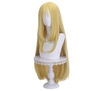Role Play Wig For Summer Time Rendering Kofune Ushio Cosplay Wig Yellow Hair Long Straight Hair